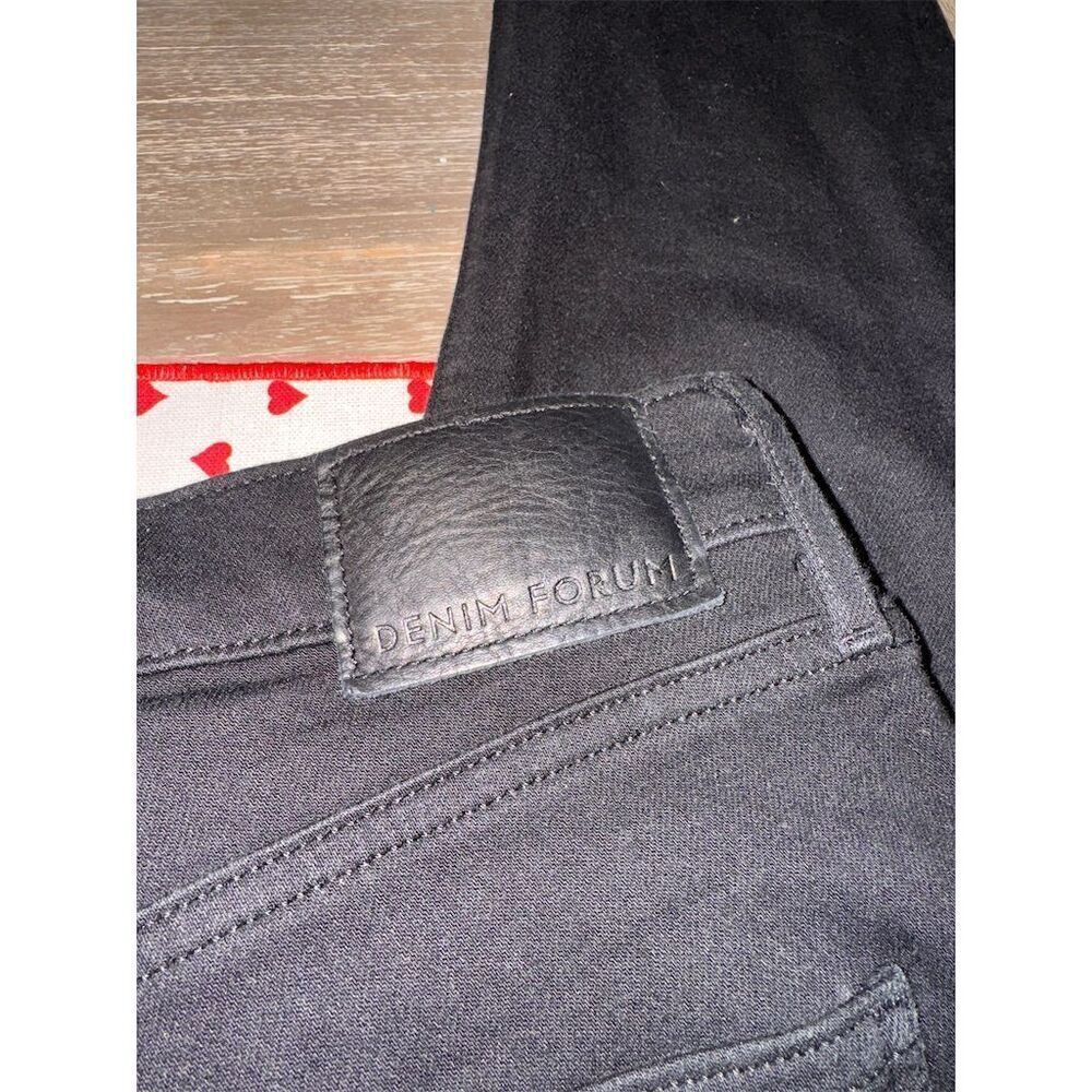 Aritzia‎ Denim Forum Lola High Rise Skinny Crop Jeans Black Size 31 - Picture 8 of 8